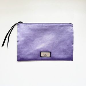 Gucci Purple Beauty Bag with Classic Floral Lining